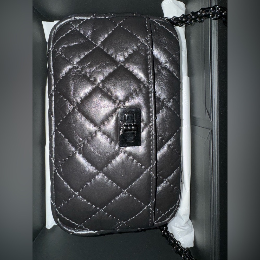 Chanel SO BLACK 2.55 reissue camera bag
